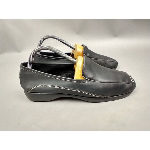 Aerology by Aerosoles Women's 8.5 Toe Riffic Leather Loafers Comfort Shoes Brown - Picture 9 of 11